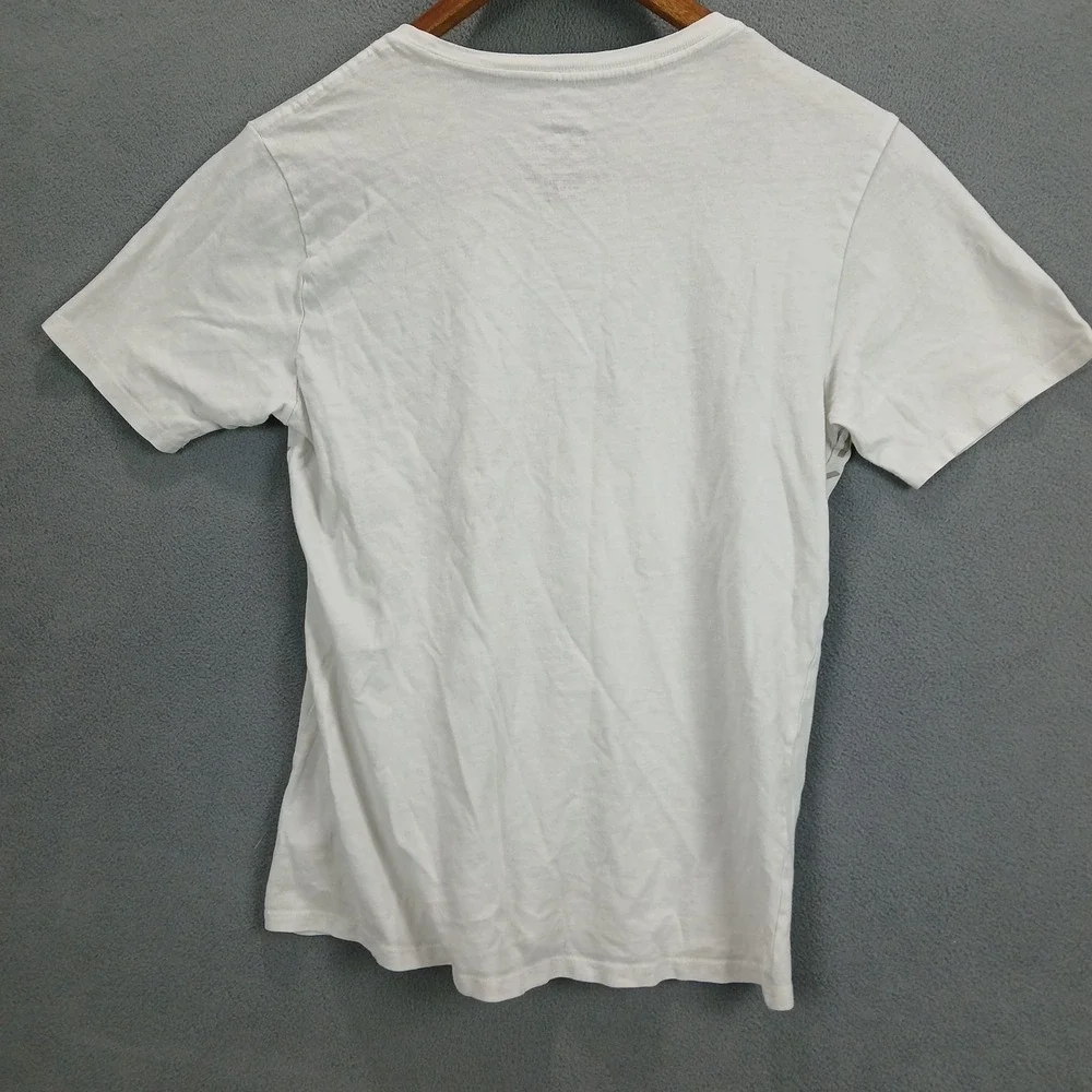 Calvin‎ Klein Jeans T Shirt Boys M (10/12) White Spellout Graphic Print Cotton